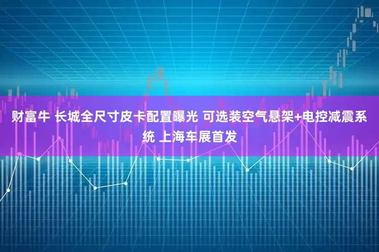 财富牛 长城全尺寸皮卡配置曝光 可选装空气悬架+电控减震系统 上海车展首发