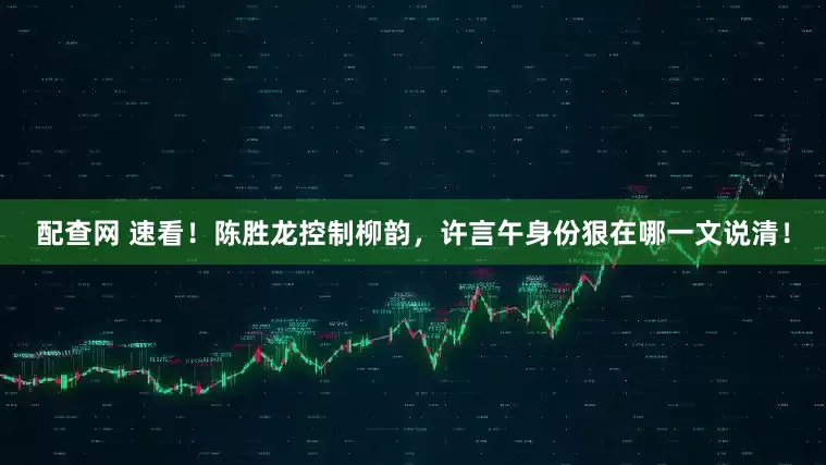 配查网 速看！陈胜龙控制柳韵，许言午身份狠在哪一文说清！